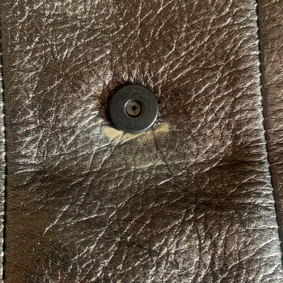 Coach Kristin metallic Brown Crossbody Bag with Textured Leather - Picture 4 of 10